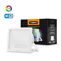 LED Смарт прожектор VIDEX VL-F10RGB-W 10W RGB Wi-fi 3000-6500 Білий