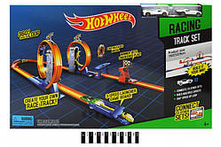 Перегоновий трек Hot Wheels 5774 з петлями, хот вилс, 2 металеві машинки аналог