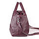 Жіноча шкіряна сумка 16 бордо, фото 3