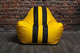 Безкаркасне крісло мішок диван Ferrari, жовте