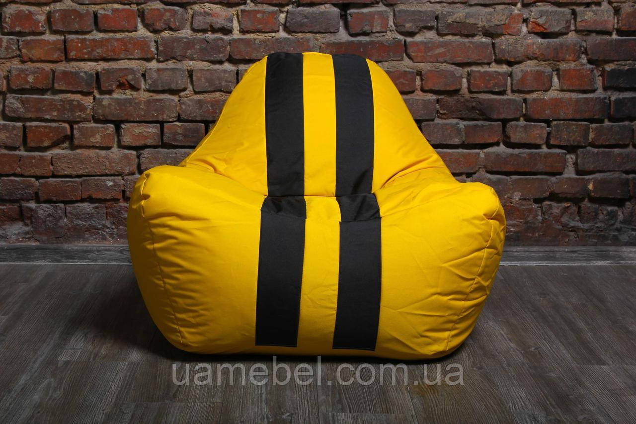 Безкаркасне крісло мішок диван Ferrari, жовте, фото 1
