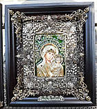 Ікона Божої Матері "Казанська" в срібній ризі, фото 2