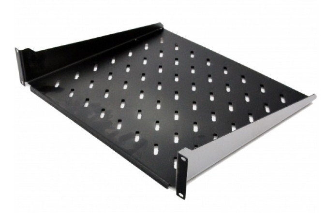 Полиця консольна Rackmount 19" 2U 450мм чорна нова