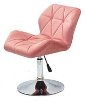 Крісло поворотне Paris оксамит теракот CH — Base на круглій основі млинця, фото 2