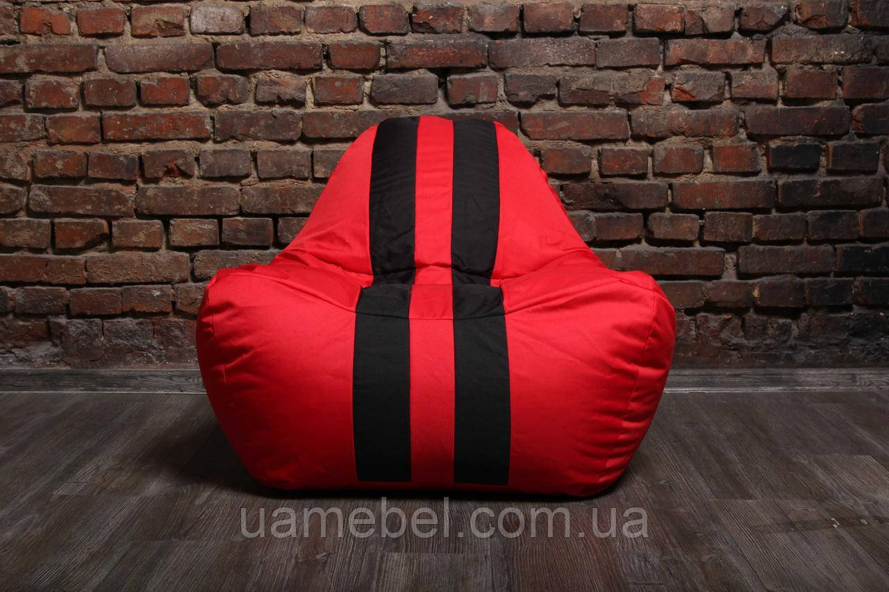 Безкаркасне крісло мішок диван Ferrari, червоне
