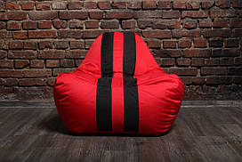 Безкаркасне крісло мішок диван Ferrari, червоне