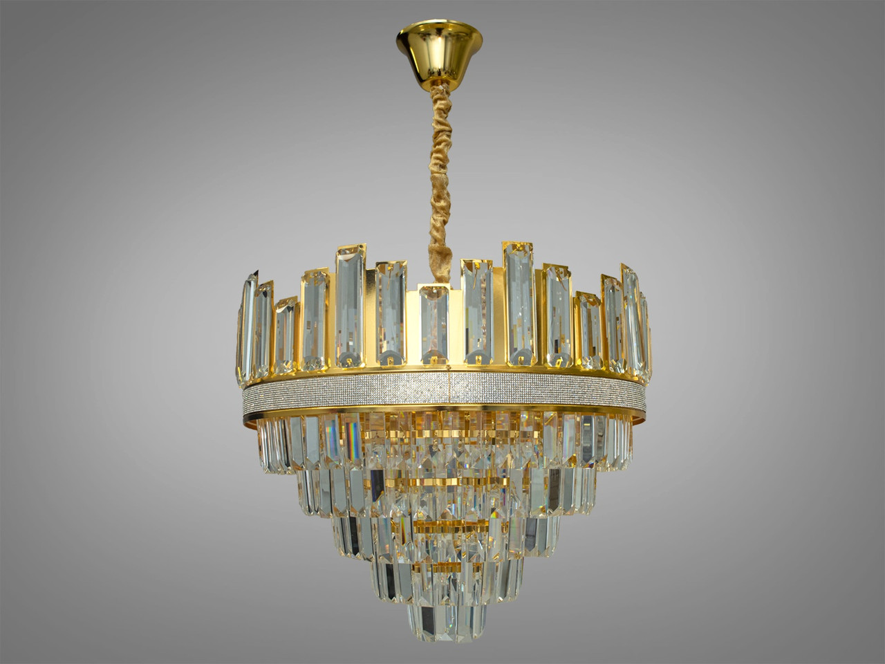 Сучасна кришталева люстра для залу спальні вітальні Diasha 201005-500G