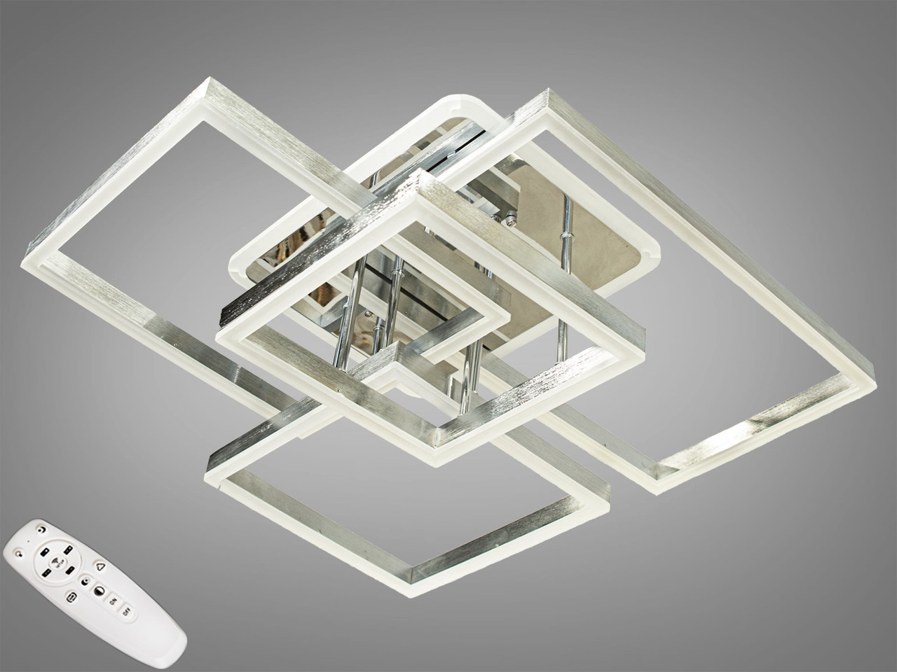LED люстра стельова з диммерным пультом і підсвічуванням Diasha 7008NEW HR LED RGB dimmer, фото 1