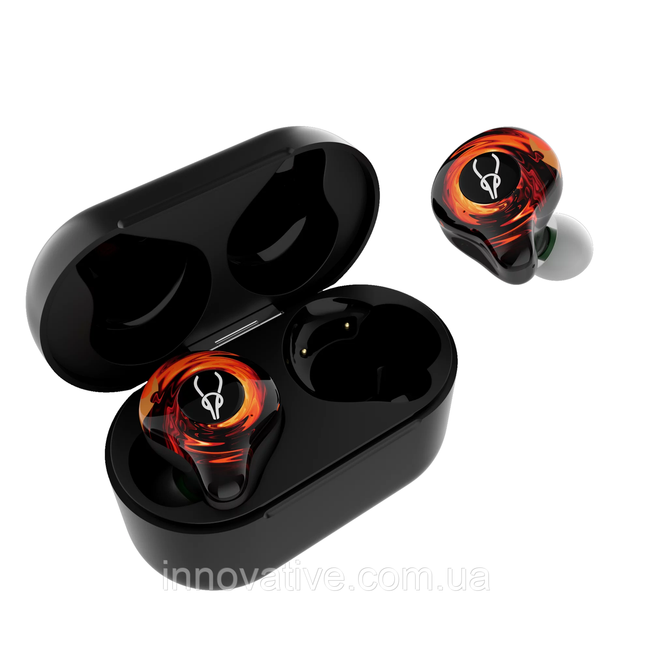 Бездротові Bluetooth-навушники Sabbat G12 Elite Truth з підтримкою ігрового режиму (Чорно-жовтогарячий), фото 1