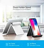 Підставка UGREEN для мобільного телефону регульована складна сумісність з iPhone Android Біла, фото 10