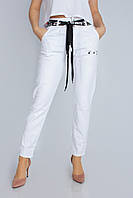 Стильные женские джинсы мом летние белые 28