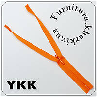 Молния потайная YKK 20 см оранжевого цвета №006