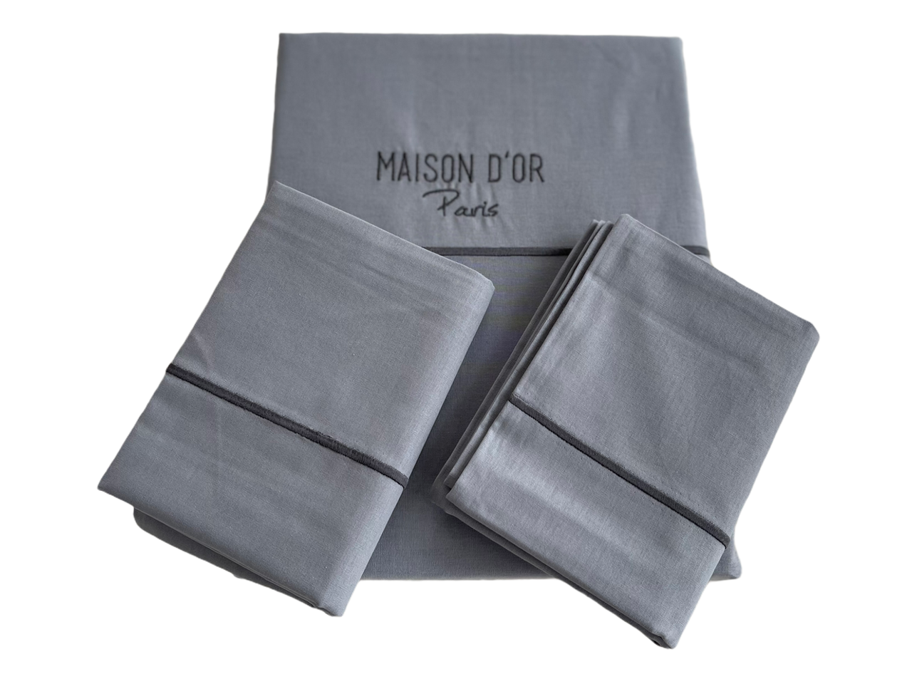 Постільна білизна Maison d'or Spring Dark Grey ранфорс