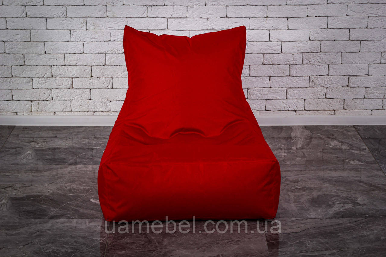 Безкаркасне крісло мішок диван груша 60х80х90 XL, червоне