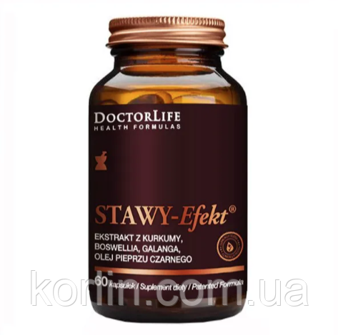 Біодобавка Комплекс Для Суставів 60 кап Doctor Life JOINTS (Stawy) — Effekt США Доставка з ЄС