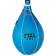 Груша 30x20 см синій боксерська пневматична VELO, фото 6