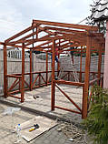 Дерев'яна альтанка 4 на 6 м, розбірна (на 20-24 осіб) "Тіфані", фото 9