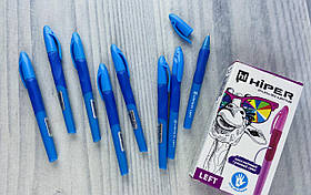 Ручка Масляна Тренажер для лівші Синя 0,7 мм HO-251L 110168 Hiper Індія