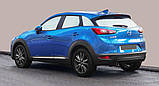 Захисна накладка на задній бампер для Mazda CX-3 2015-2020 /срібляста нерж.сталь/, фото 7