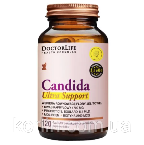 Candida Ultra Support Кандида Ультрапідтримка 120 кап Doctor Life США Доставка з ЄС