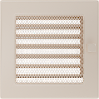 Камінна решітка Решітка кремова з жалюзями 17x17 Kratki