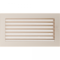 Камінна решітка Решітка кремова з жалюзями 17x30 Kratki