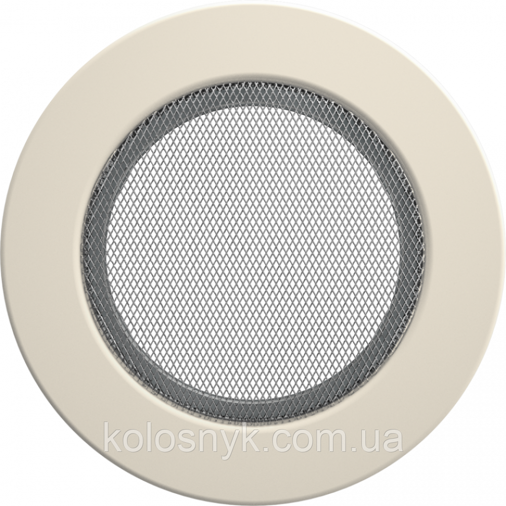 Камінна решітка Решітка кругла кремова Ø 125 Kratki