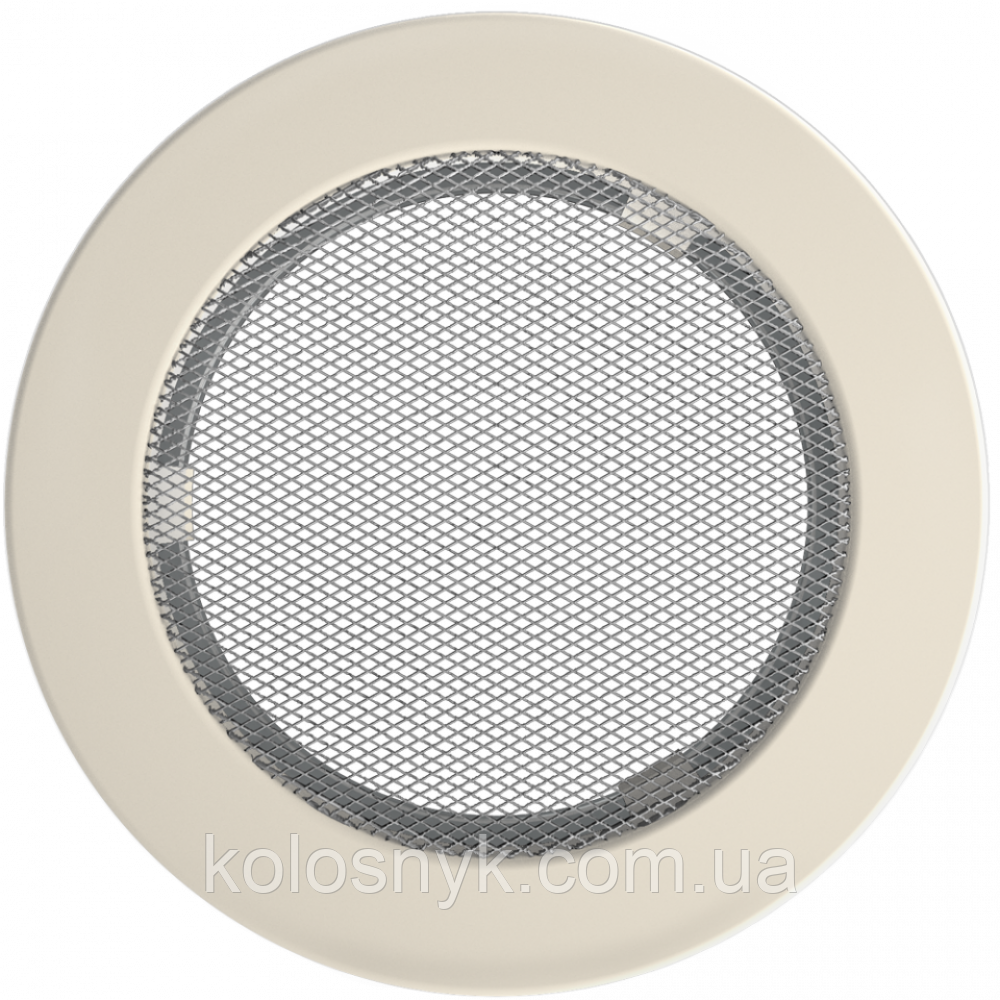 Камінна решітка Решітка кругла кремова Ø 150 Kratki