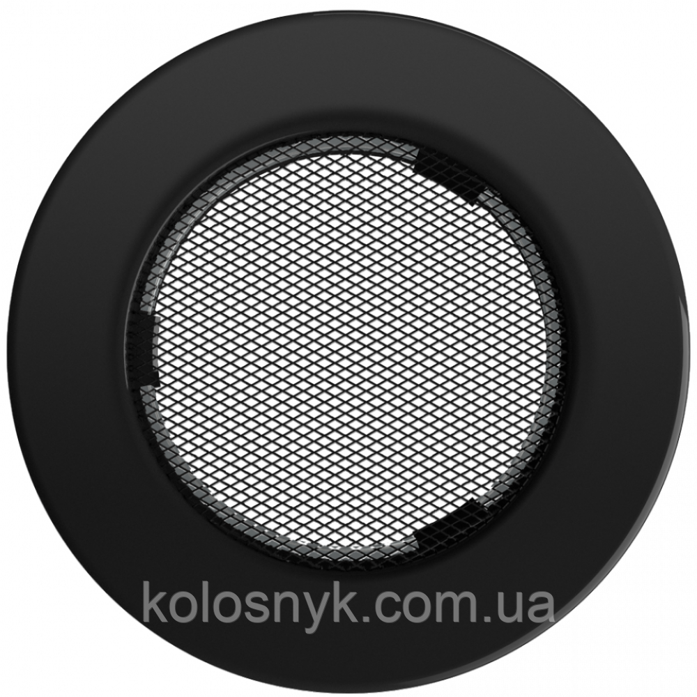 Камінна решітка Решітка кругла чорна Ø 100 Kratki