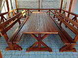 Дерев'яна альтанка 4 на 6 м, розбірна (на 20-24 осіб) "Тіфані", фото 8
