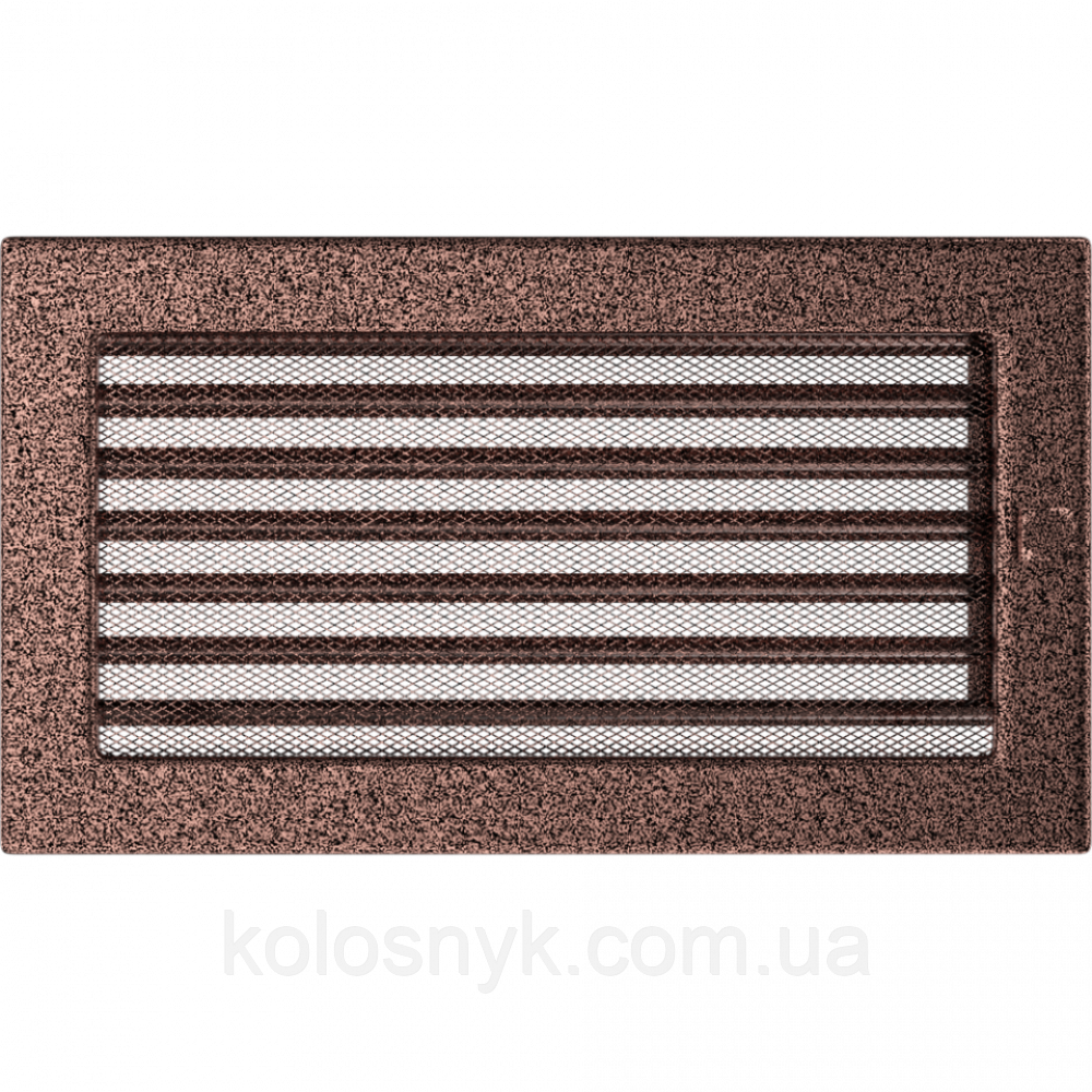 Камінна решітка Решітка мідна з жалюзями 17x30 Kratki