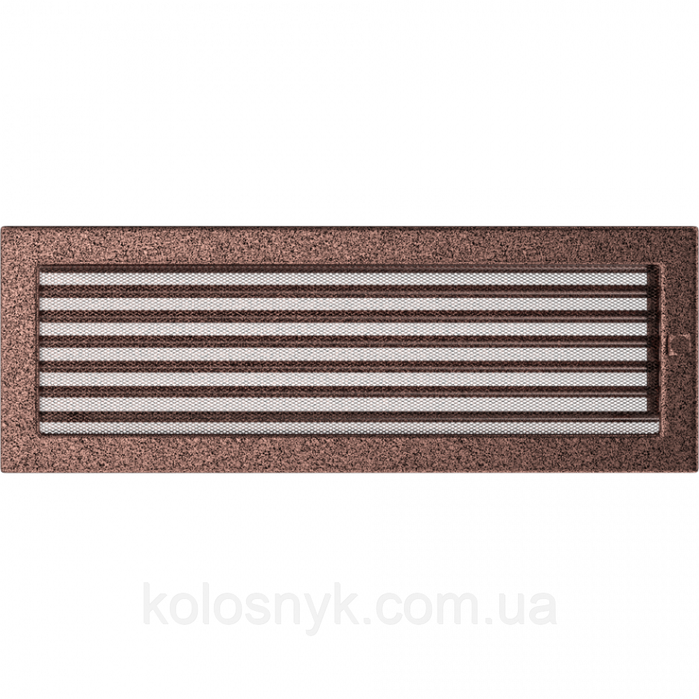 Камінна решітка Решітка мідна з жалюзями 17x49 Kratki