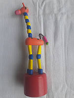 Игрушка Жираф-дергунчик. Игрушка развивает мелкую моторику рук у детей