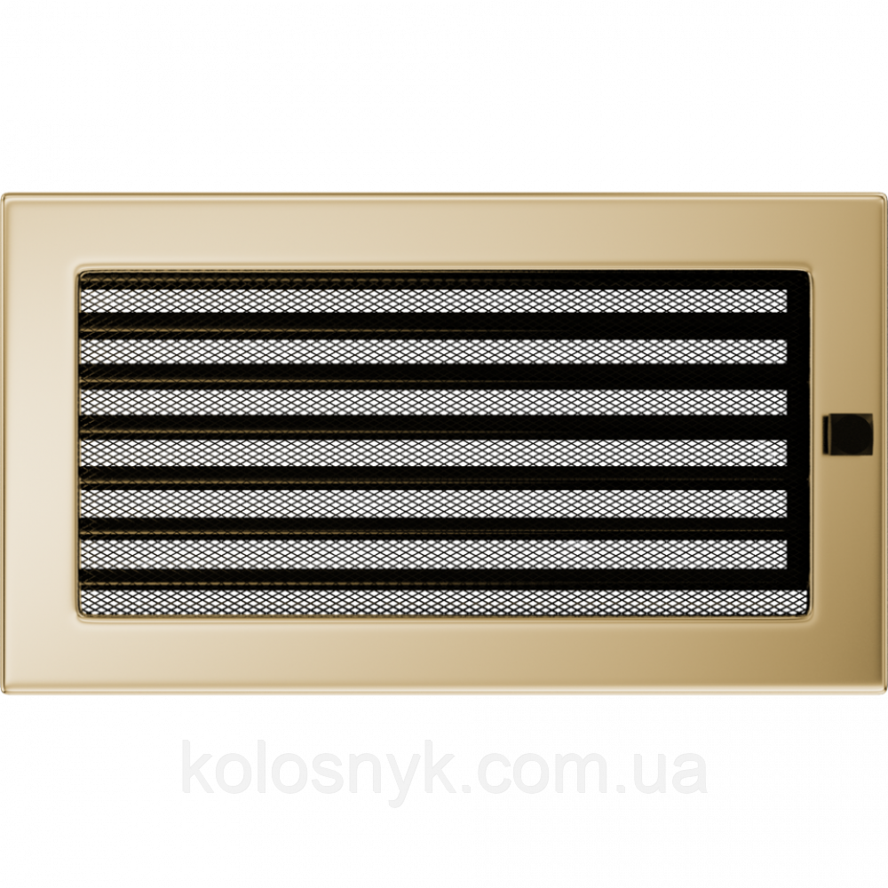 Камінна решітка Решітка позолочена з жалюзями 17x30 Kratki