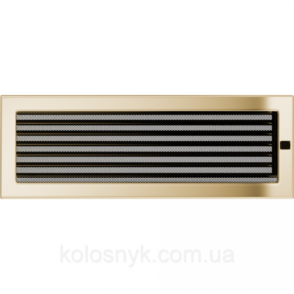 Камінна решітка Решітка позолочена з жалюзями 17x49 Kratki