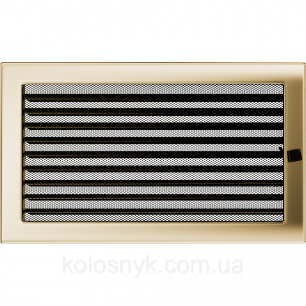 Камінна решітка Решітка позолочена з жалюзями 22x37 Kratki