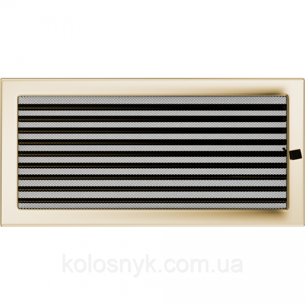 Камінна решітка Решітка позолочена з жалюзями 22x45 Kratki