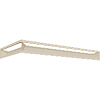 Камінна решітка LUFT SF кутовий правий кремовий 40x80x9 Kratki