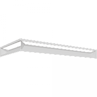 Камінна решітка LUFT SF кутовий правий білий 40x80x9 Kratki
