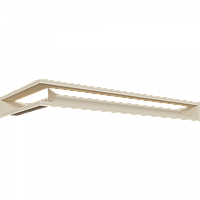 Камінна решітка LUFT кутовий правий кремовий 40x80x9 Kratki