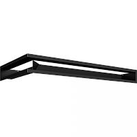 Камінна решітка LUFT кутовий правий чорний 40x80x9 Kratki