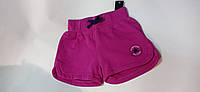 Дитячі трикотажні бавовняні шорти Converse 98-104 зріст для дівчинки малинові