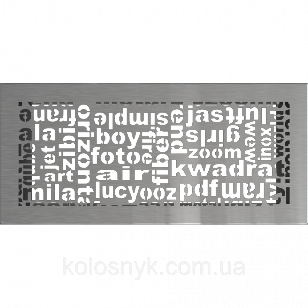 Камінна решітка Решітка ABC шліфована 17x37 Kratki