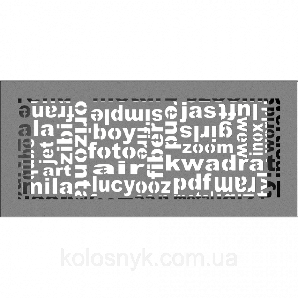 Камінна решітка Решітка ABC гранітна 17x37 Kratki