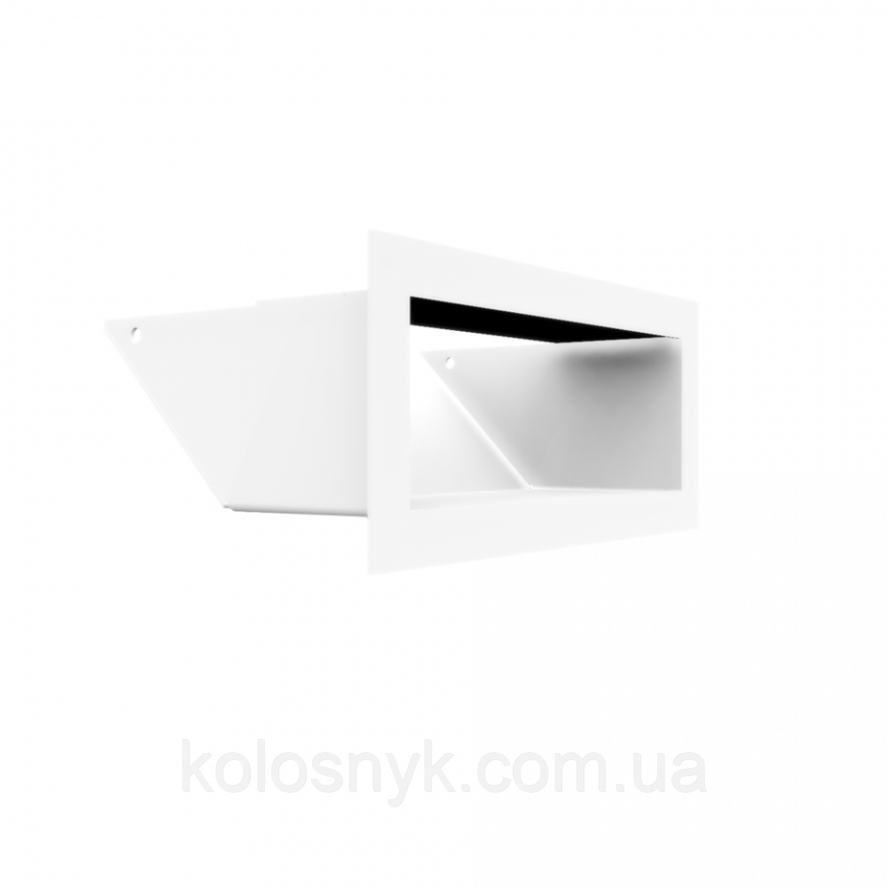 Камінна решітка Решітка LUFT біла 9x20 Kratki, фото 1