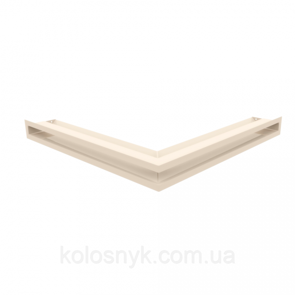 Камінна решітка Решітка LUFT кутова кремова 56x56x6 Kratki