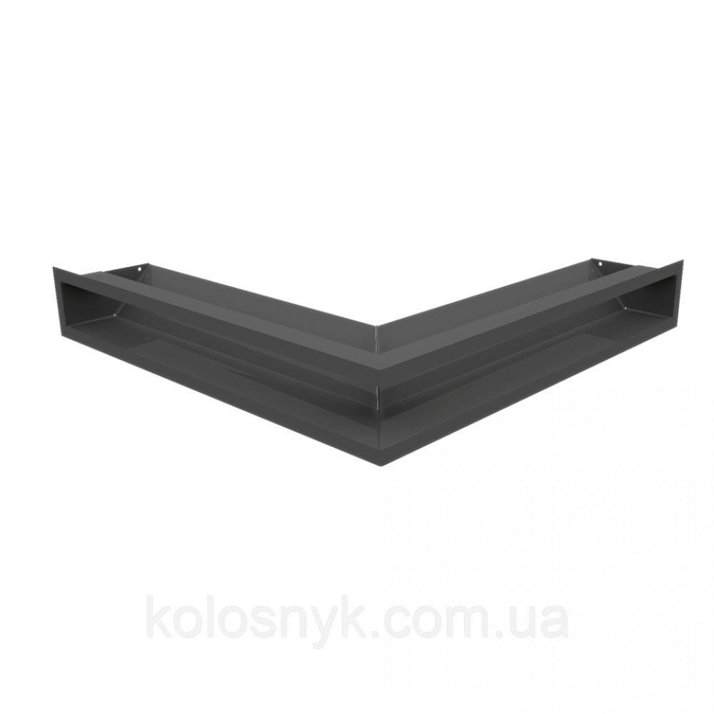 Камінна решітка Решітка LUFT кутова графітова 56x56x9 Kratki