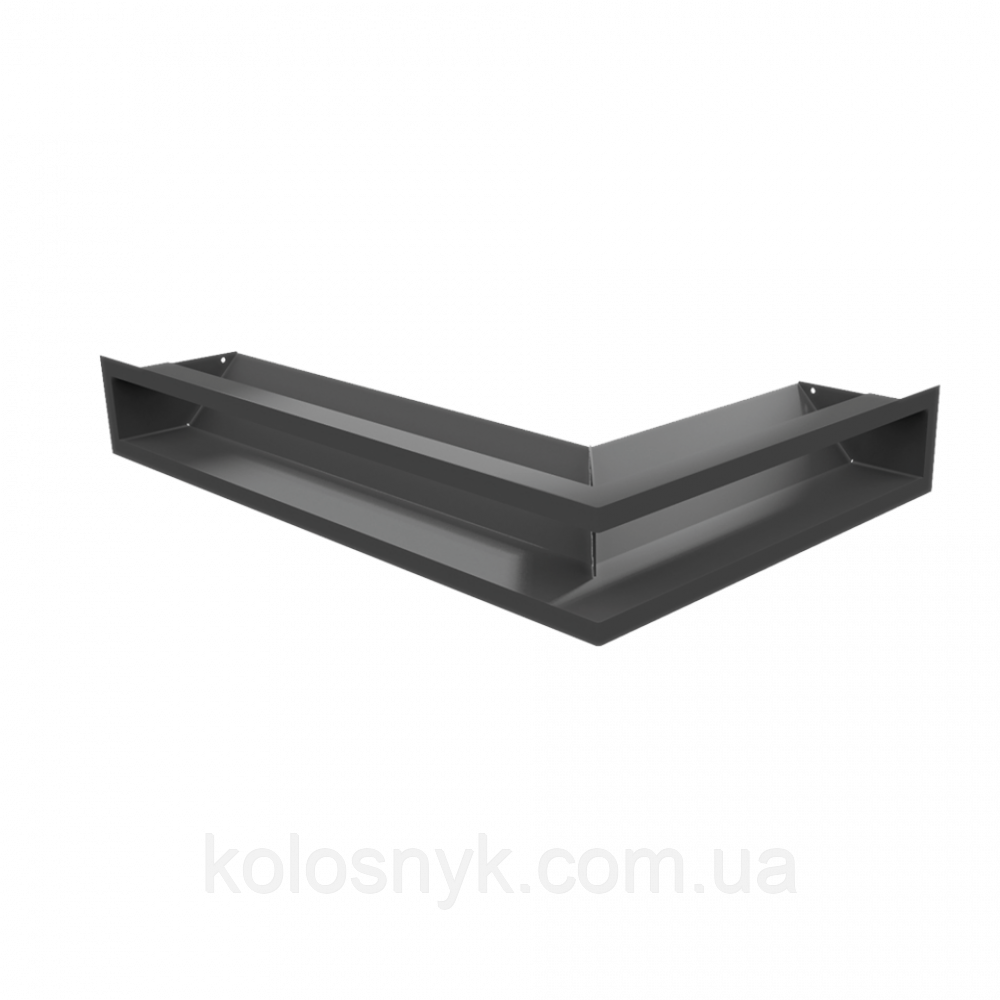 Камінна решітка Решітка LUFT кутова ліва графітова 60x40x9 Kratki