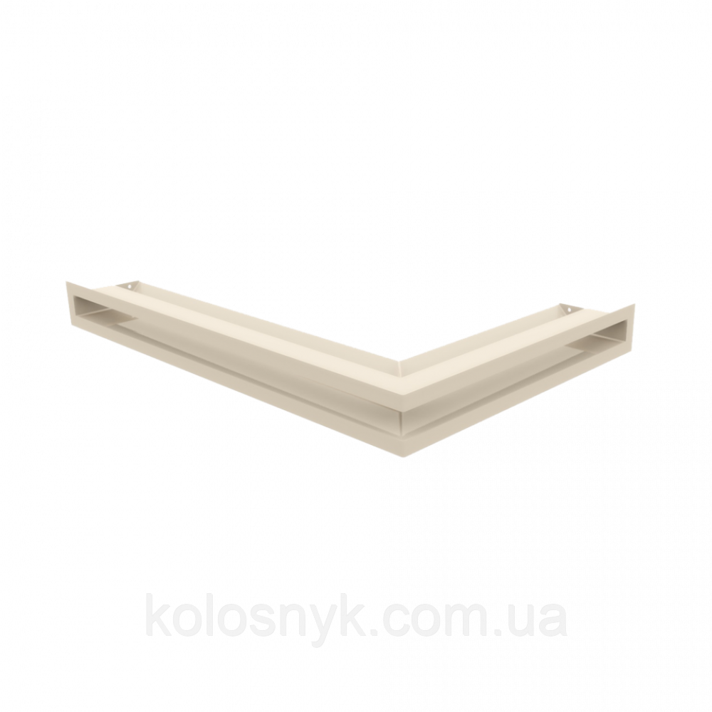 Камінна решітка Решітка LUFT кутова ліва кремова 60x40x6 Kratki