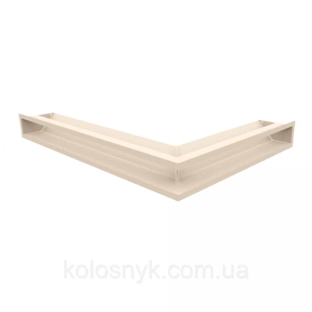 Камінна решітка Решітка LUFT кутова ліва кремова 76,6x54,7x9 Kratki